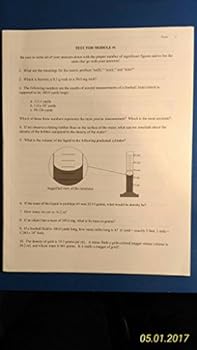Exploring Creation with Chemistry - Test Booklet 2nd Edition