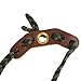 Bow Wrist Sling, Adjustable Archery Wrist Sling Made of Nylon and Faux Leather, Lightweight & Durable Compound Bow Sling for Secure Lock, for Compound & Recurve Bow Hunting, Target Practice
