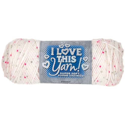 Image of Hobby Lobby Print I Love This Yarn, 464 Crushed Raspberry, Set of 2 | 4 Medium Weight, 252 Yards Per Skein, For Crocheting & Knitting
