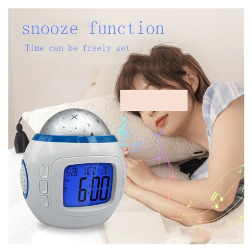 Reloj digital proyección led con música para regalar en cumpleaños 5