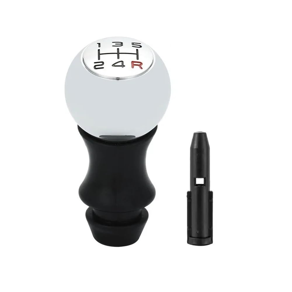 POANBCGY 5 SpeedGear Shift Knob VTS Sports Lever Handball for Peugeot 106 206 306 406 107 207 307 308 407 Auto Parts(Matt red Font)