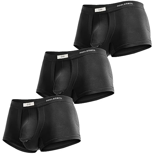 men's underwear bulge enhancing boxer briefs dual pouch upport separation scrotum physiological underpants