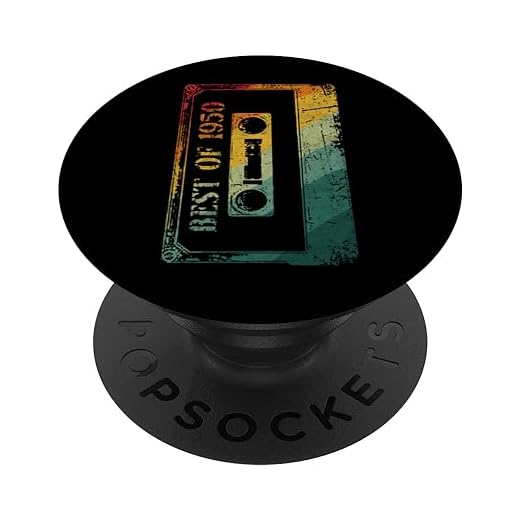 Best Of 1950 Retro Cassette Tape Cumpleaños Diseño PopSockets PopGrip Intercambiable