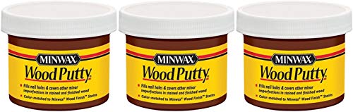Minwax 13618000 Wood Putty, 3.75 Ounce, Walnut - 3 Pack Minwax 13618000 Wood Putty, 3.75 Ounce, Ebony