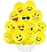 Goushy 100pcs Palloncini Colorati Emoji Emoticon per Compleanni Festa per Bambini,Natale,Party, Matrimoni, Nozze Decorazione regalini fine