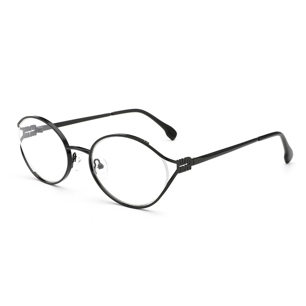 Occhiali da Sole ovali con Montatura in Metallo retrò per Donna Uomo Guida tonalità Maschili Lenti Piccoli Occhiali da Sole UV400