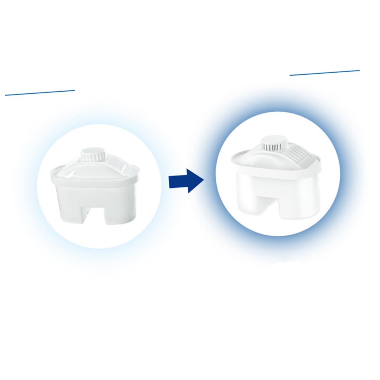 3 Pièces Noyau De Filtre Arrosage Bouteille Filtre De Bouteille d'eau Blanche