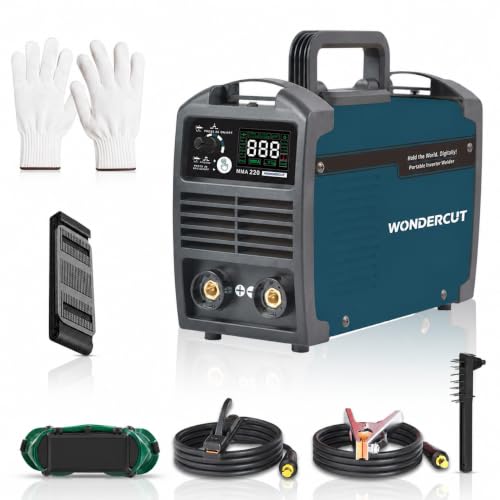 Image of WONDERCUT 220A ARC Inverter Welding Machine WC-MMA-220-B | VRD & IGBT Anti-Shock Safety System | ARC Force Control | Advanced Touch Panel with Hot Start, Anti-Stick Functions