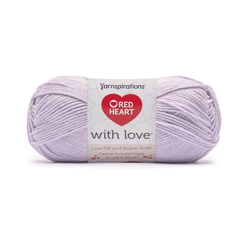Image of Red Heart with Love Low Pill Yarn for Crocheting, Lavender Dreams, 3-Pack