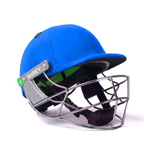 Image of Shrey Koroyd Stainless Steel Cricket Helmet Royal Blue Large
