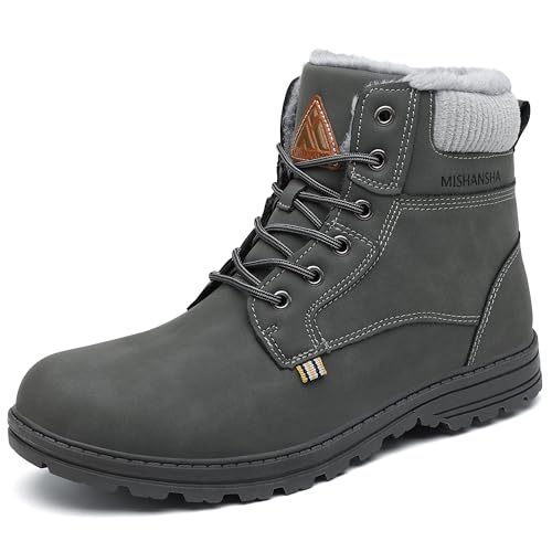 Mishansha Damen Herren Winterschuhe Warm Gefüttert Winterstiefel Wasserdicht Trekking Wanderschuhe...