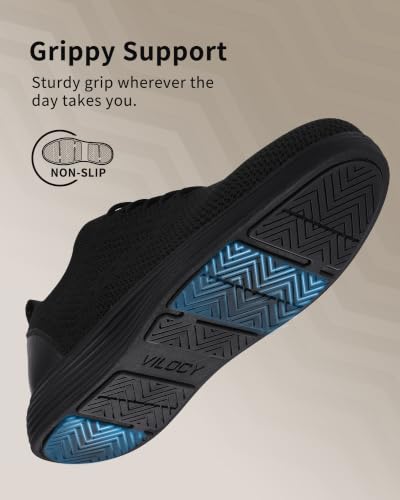 Image of VILOCY Men's Casual Dress Sneakers Lace-Up Oxfords Business Mesh Breathable Walking Shoes Tennis Comfortable