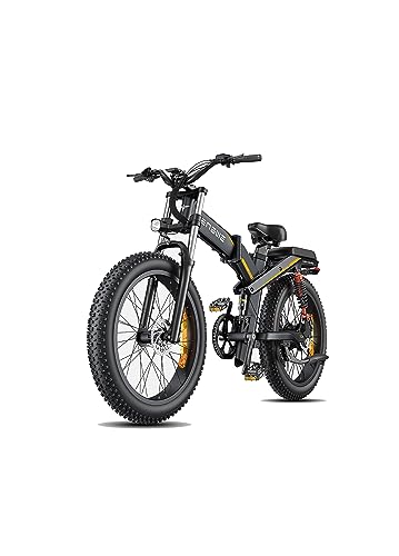 ENGWE X24 E Bike Klapprad Elektrofahrrad mit 24' x 4.0 Fat Tire Doppel-Akku...