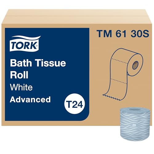 Tork Bath Tissue Roll Advanced 2-ply For everyday use at home Biodegradable 4x3.75', 500...