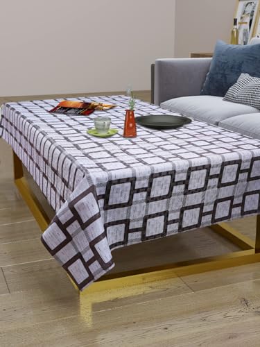 Image of Dakshya Industirs PVC Waterproof Table Cover 36x54 Inch Floral Printed Center Table Cover Washable Plastic Table Sheet Oilproof Dining Table Cover for Coffee Table Living Room Home (Decorative Bloom)