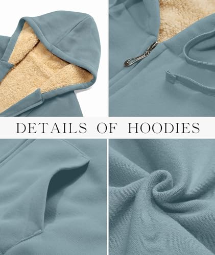 Image of SWISSWELL Hoodies for Women Winter Fleece Sweatshirt - Full Zip Up Thick Sherpa Lined Hooded Jacket