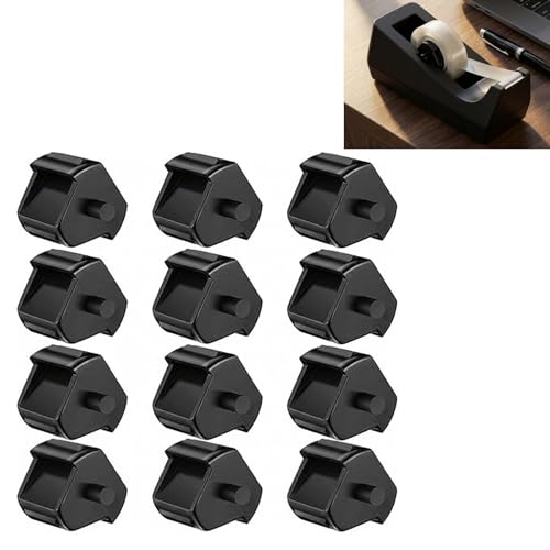 12 Pack Tape Dispenser Replacement Core, Small Plastic Roll Insert for Desktop Allocator, Office and Home Supply Accessories, Universal Interior Replacement Parts