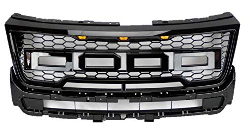 Automoded Raptor Style Grille Bumper Replacement Grill For 16 17 Ford Explorer Glossy Black Abs With Amber Lights Letters By Automoded Buy Online In Antigua And Barbuda At Antigua Desertcart Com Productid