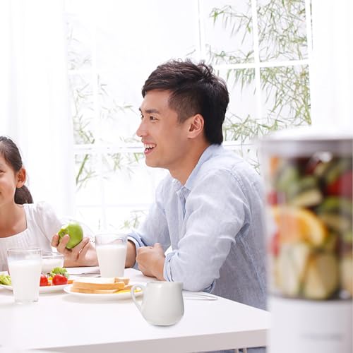 Foto von UPKOCH 6 StüCk 70ML Keramik MilchkäNnchen Mit Griff, WeißE Mini Sauciere FüR Zuhause, Tropffreier Auslauf, Vielseitig FüR Milch, Saucen Und Dressings