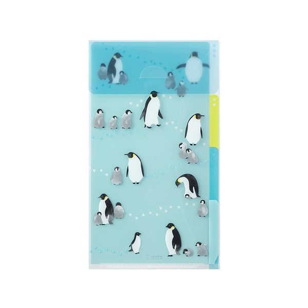 Amazon | ミドリ 3ポケットクリアホルダー A5スリム ペンギン柄