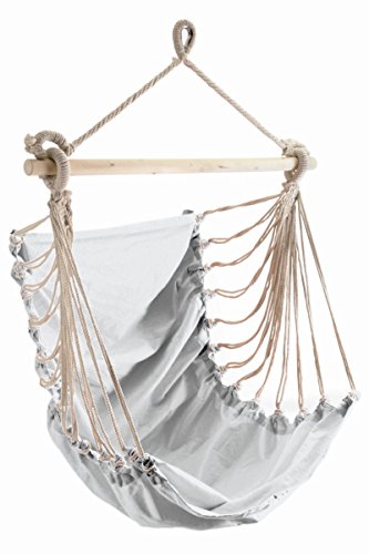 Preisvergleich Produktbild Hängesessel Fashion weiß incl. Befestigung und Schaukelfeder!