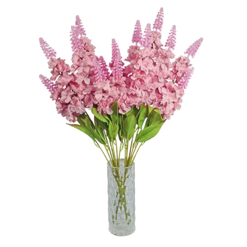 Image of Reiki Crystal Products Artificial Peach Snapdragon Flower -1 Stick with 7 Branches | Real Touch Faux Blooms for Home Decor, Bedroom, Living Room, Table, Balcony, Office & Weddings (Without Vase Pot)