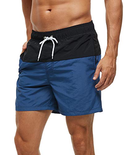 Image of SILKWORLD Men's Swim Trunks Waterproof Bathing Suit Quick Dry Shorts with Pockets