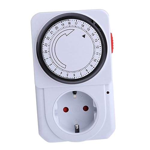 Vaguelly Temporizador Mecánico Enchufable De Horas para Electrodomésticos y Lámparas Programable para Controlar Luces y Dispositivos Eléctricos El Hogar