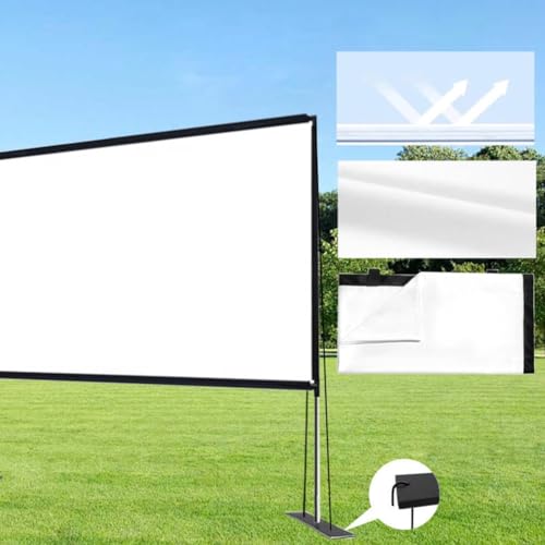Pantalla portátil para proyector 120 in con soporte 16:9 miniatura 5