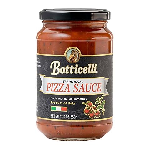 Botticelli Premium Italian Pizza Sauce for Authentic Italian Taste - (Pack of 2) - Whole30 Approved - Made in Italy, Low Carb, Low Sugar, Keto-Friendly Premium Italian Pizza Sauce - 12.3oz Cover