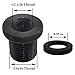 2 Pack Thread Adapters and Washers, 1/2 * 28-3/4 * 16, Black