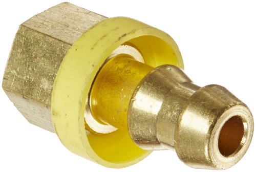 Image of Weatherhead Eaton Weatherhead 10006B-A05 Female Inverted Rigid Fitting, CA360 Brass, Null, 5 /16 inch Tube Size (Pack of 5)