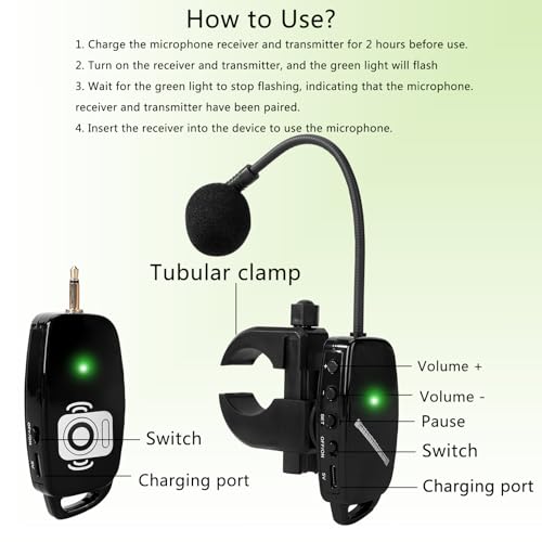 SAYTINAI Wireless Flute Microphone 2.4G - Image 8