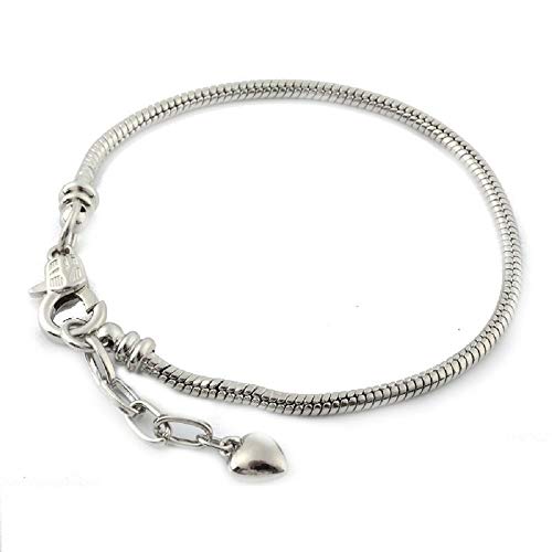 Screw End Lobster Clasp Charm Bracelet, 7-Inch
