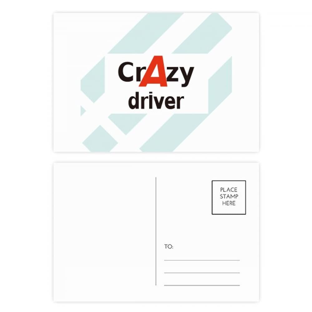 Brief Best Cool Driver Chauffeur Postcard Set Birthday Mailing Thanks Greeting Card