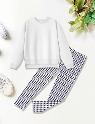Image of Girl Clothes Sweatshirt Pullover Leggings Tracksuits Outfit 2PC Girls Clothes Size 6-14