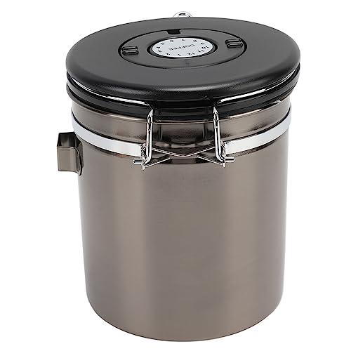 Contenedor de café hermético negro para encimeras de hogar y cafeterías 6