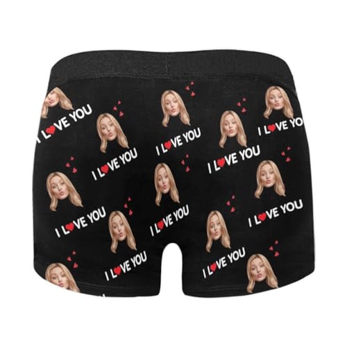 M YESCUSTOM Custom Boxers Briefs for Men Personalized Boxers with Face Mens Funny Underwear with Photo XS-5XL2