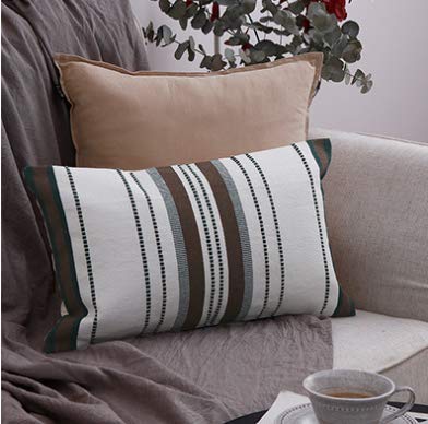 MOCOFO Sujin/Sunny Three-Color Optional Modern Minimalist Office car Waist Back Home Plain Sofa Pillow Cushion Cover (sangni-green)