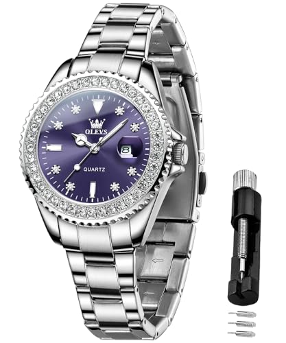 OLEVS rvfB[X XeX NH[c _C  ₷ 30Mh lC 킢  rWlX v[g watch for women p[v