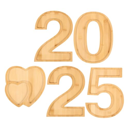 Plateau de service en bois numéro pour buffet d'anniversaire mémorable