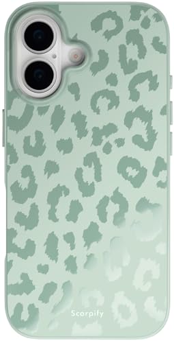 Coque iPhone 10 motif léopard bleu esthétique pour femmes