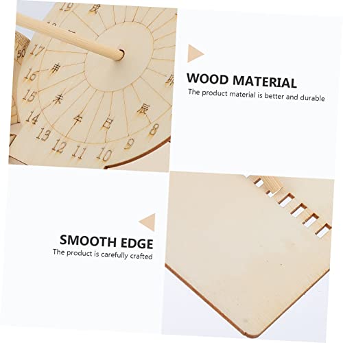 Reloj de sol de madera iplusmile para proyectos DIY científicos y educativos de astronomía 3