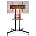 Mount Factory Rolling TV Stand Mobile TV Cart for 32-65 inch Plasma Screen, LED, LCD, OLED, Curved TV's - Universal Mount with Wheels