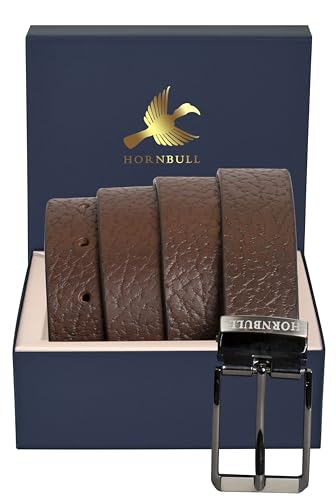 Image of HORNBULL Mens Tosca Leather Belt | Top Grain Formal and Casual Mens Belt