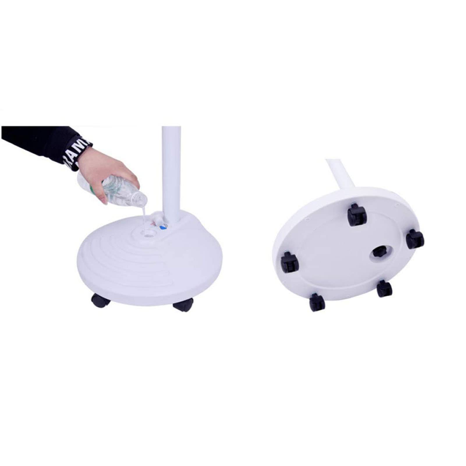Lampada con lente d'ingrandimento da terra, luce a led, con lampada con lente d'ingrandimento da pavimento rotante Lampada di bellezza regolabile Salone di bellezza Tatuaggio Pelle per unghie Lampad