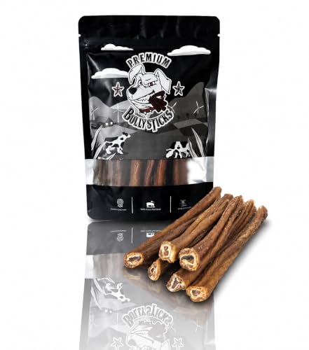 Thin Pizzle Sticks for All Dogs Beef Bully Chews Treat Pack of 6