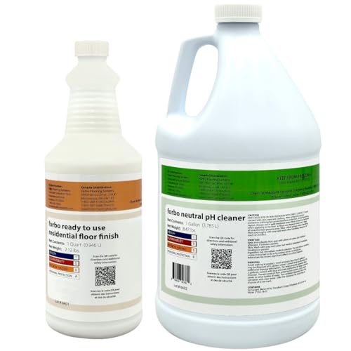 Forbo Marmoleum Linoleum Floor Cleaner (Gallon) and Marmoleum Residential Floor Finish (Quart) Kit