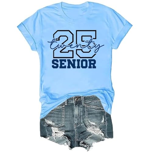 Senior Mom Class of 2025 Shirt Funny Senior Class Graphic Tee ...