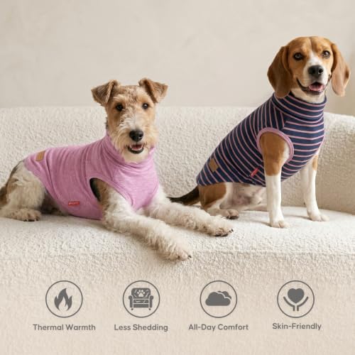 Image of KYEESE 2Pack Dog Sweater for Small Dogs Soft Pet Coats Fleece Sweatshirt